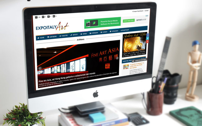 Creazione sito Expoitalyart: versione pc desktop
