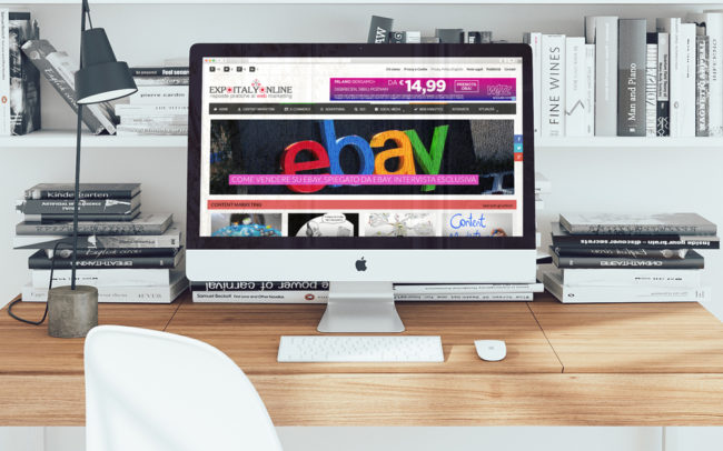 Website e logo Expoitalyonline: versione per pc desktop