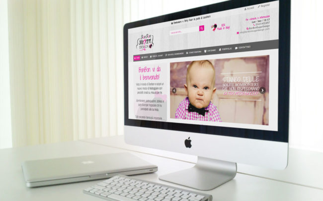Bonbon Sugar Design website: versione per pc desktop